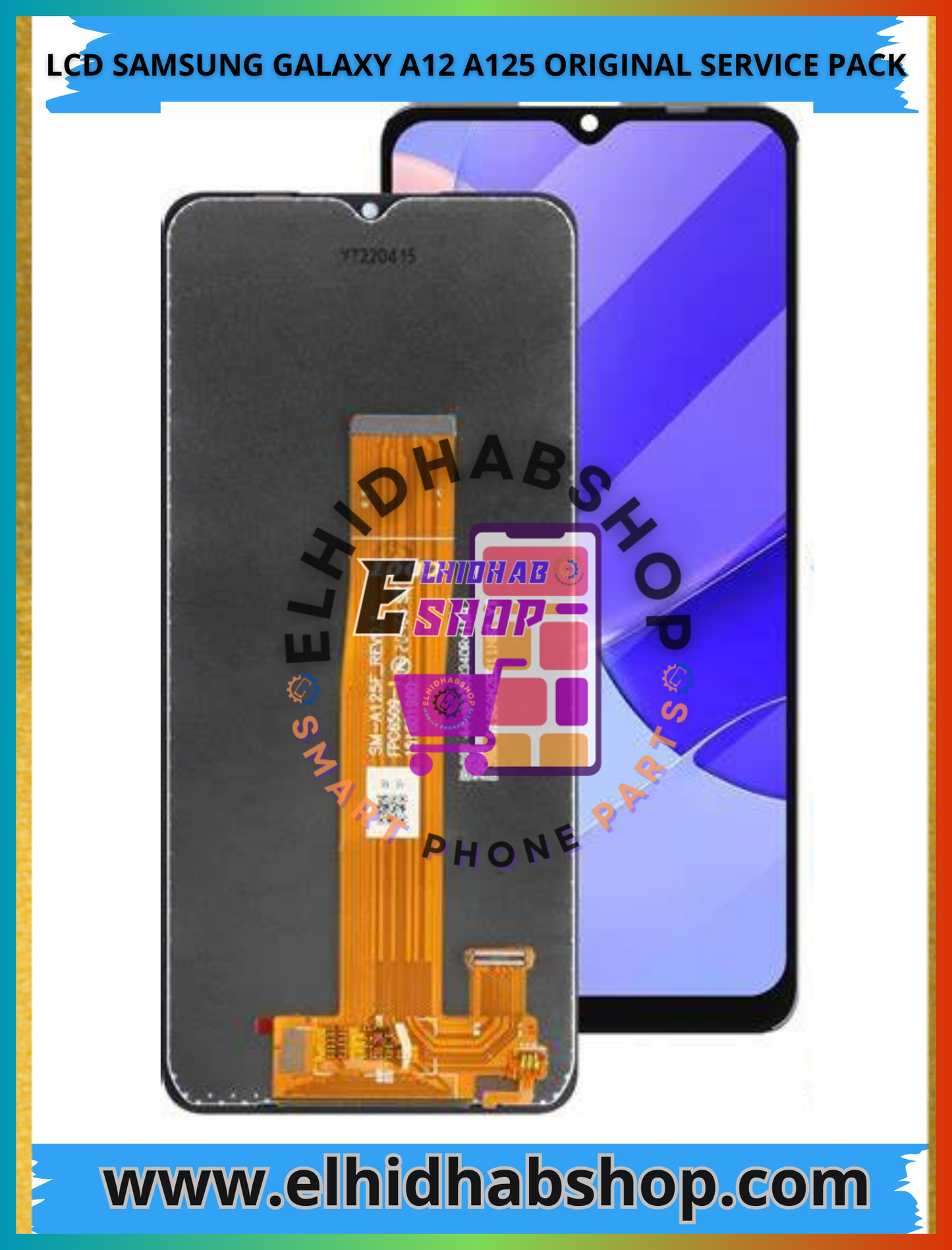 Lcd Samsung Galaxy A12 A125 Original Service Pack