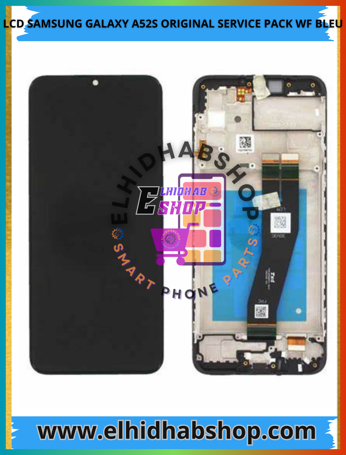 Lcd Samsung Galaxy A52S Original Service Pack Wf Bleu