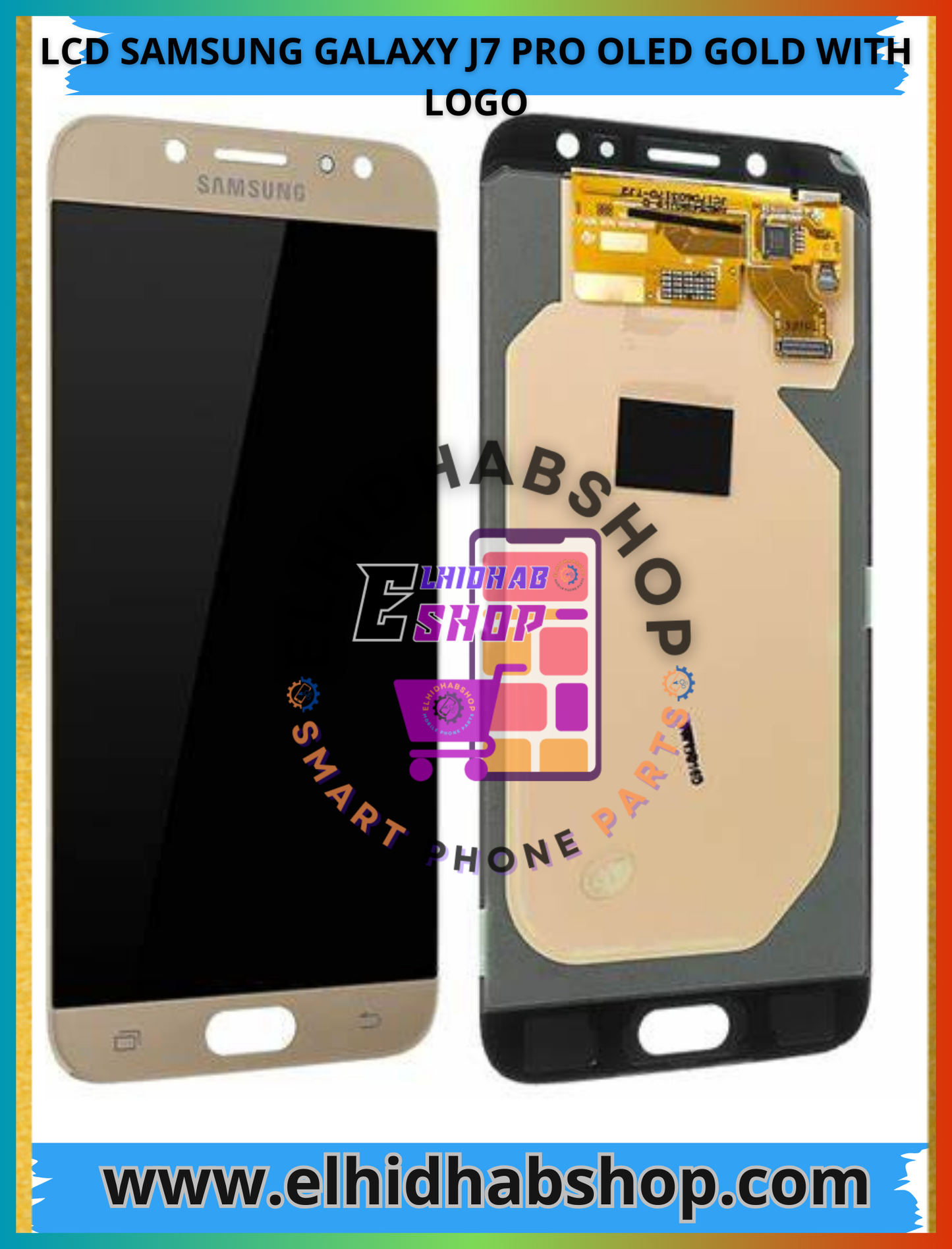 Lcd Samsung Galaxy J7 Pro Oled Gold With Logo