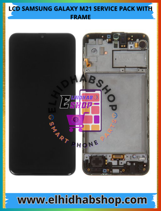 Lcd Samsung Galaxy M21 Service Pack With Frame