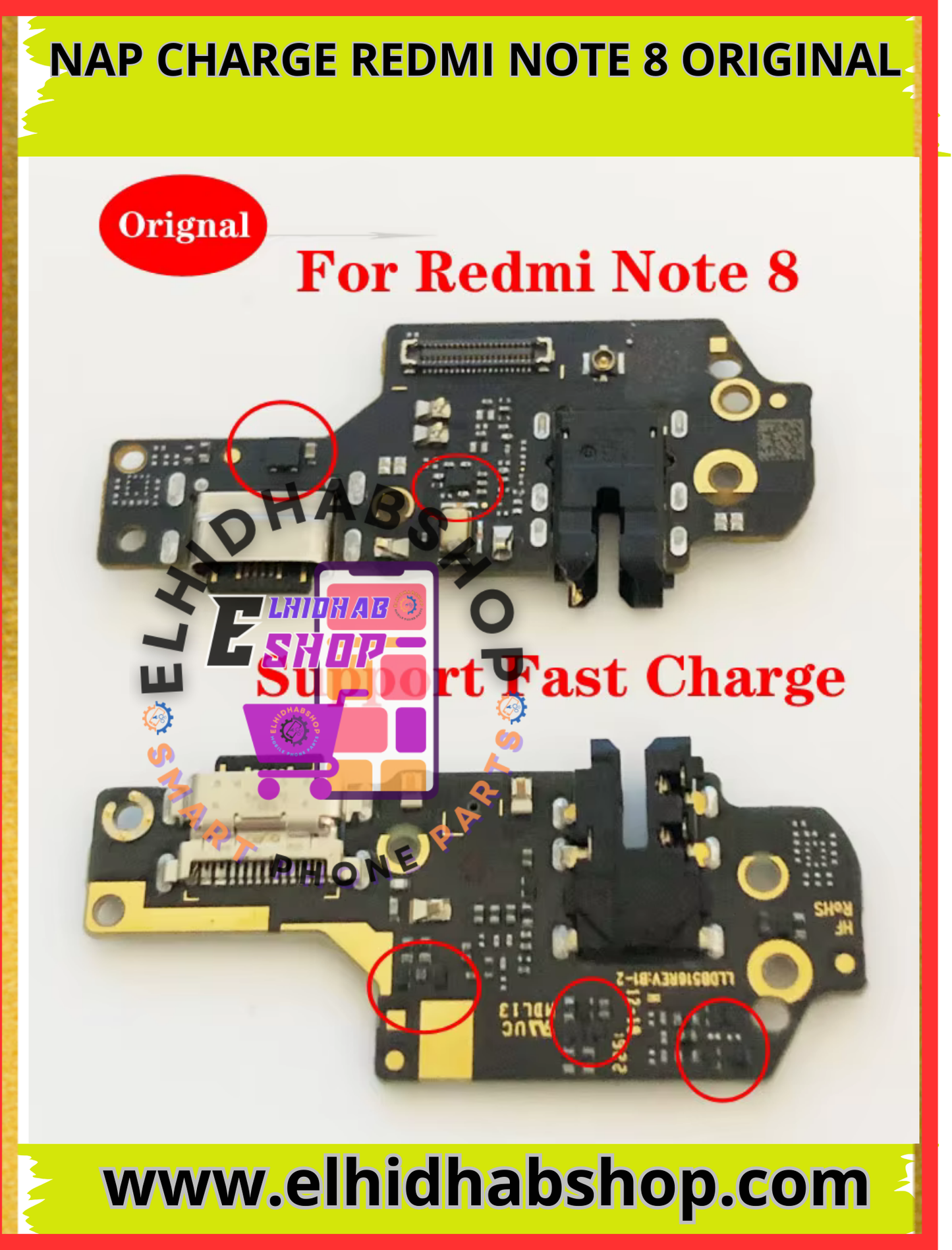 Nap Charge Redmi Note 8 Original 100%