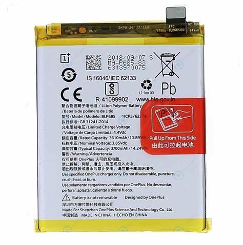 Battery One Plus 7 / 6T Blp685 Or